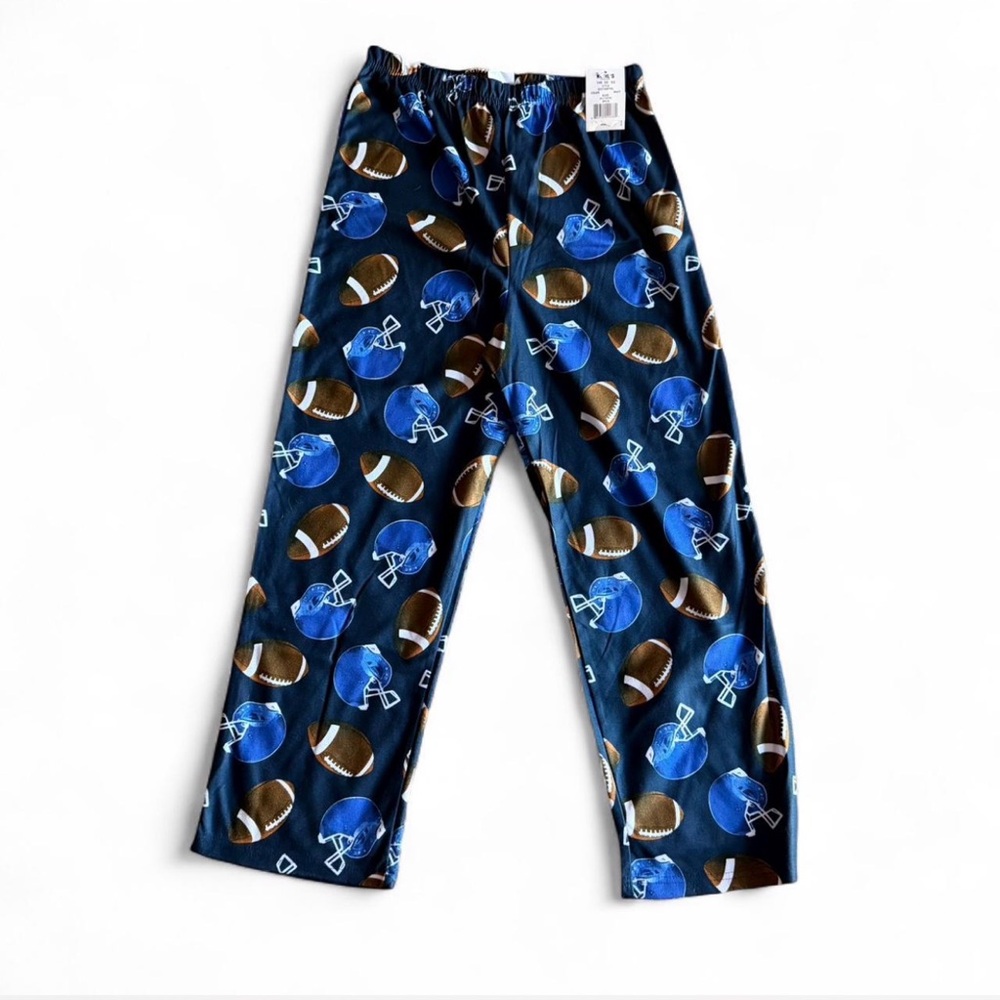 NWT Up-Late Football Pajama Pants Boys XL 14/16